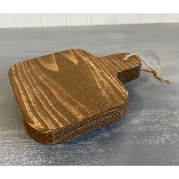 Handcrafted Accents New Handcrafted Wooden Mini Stained Cutting